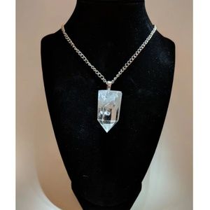 Clear Quartz Crystal Necklace